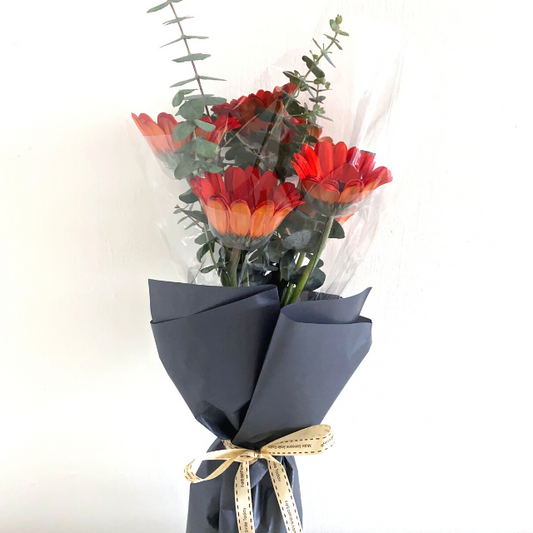 Cheerful Fresh Orange Gerberas Bouquet