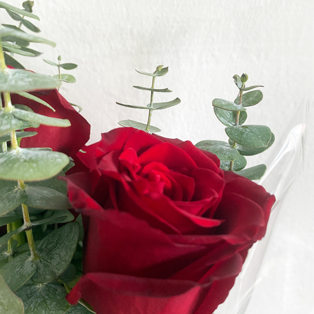 Classic Fresh Red Roses Bouquet